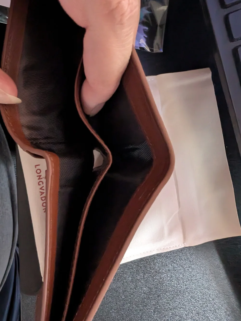 Brown Leather Bi-Fold Wallet